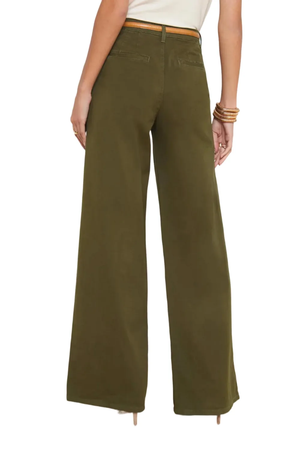 L Agence Women Jayce High Rise Pleated Wide Leg Pants