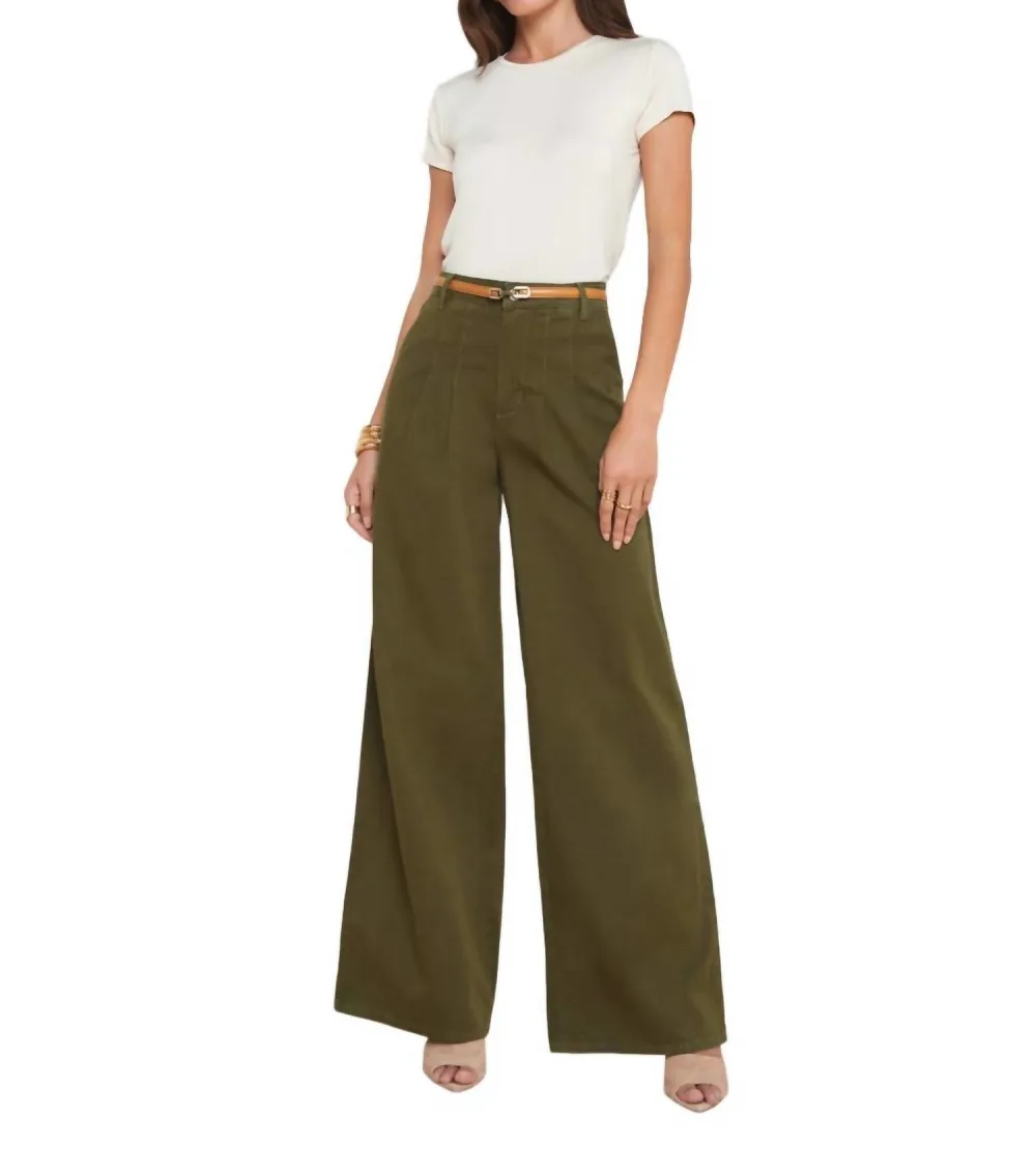 L Agence Women Jayce High Rise Pleated Wide Leg Pants