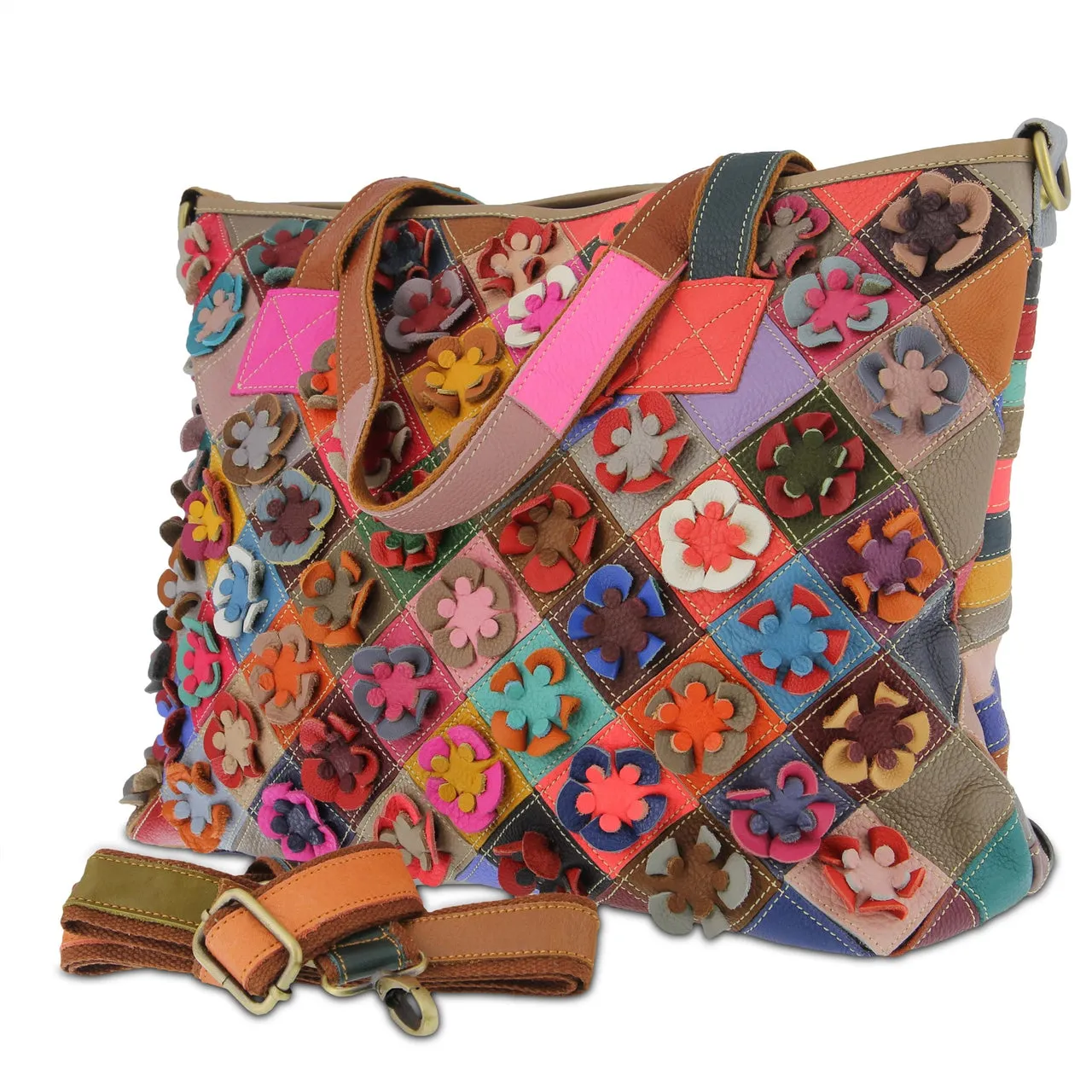 HB-APPLIQUE handbag by L'ARTISTE