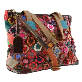 HB-APPLIQUE handbag by L'ARTISTE