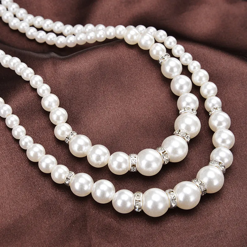 Crystal Pearl Necklace