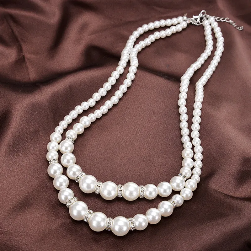 Crystal Pearl Necklace