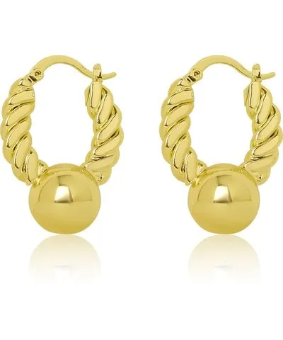 Leliamae Jewelry Women's Gold Vicki Vintage Hoops