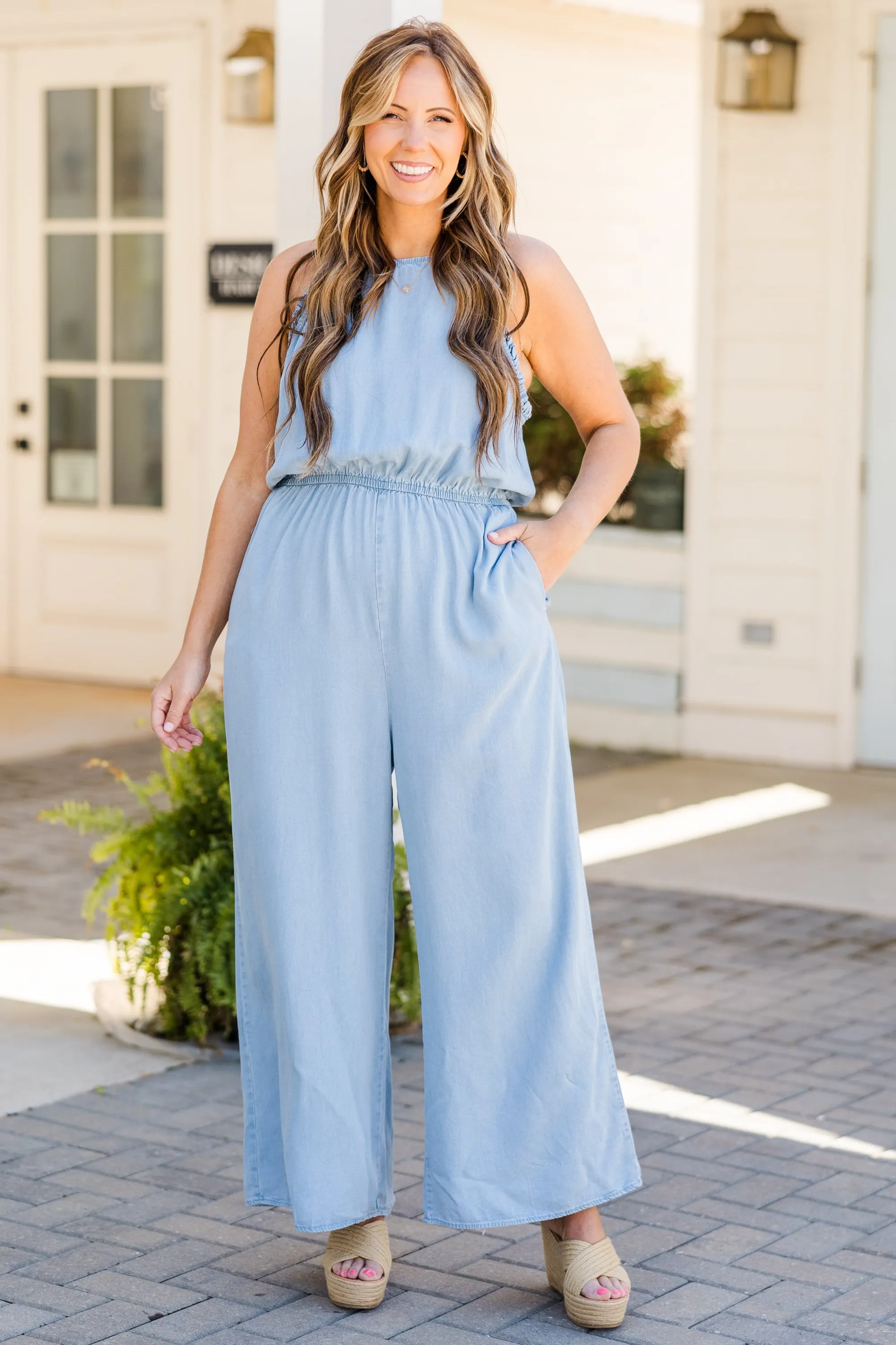 Light Wash Timeless Beauty Jumpsuit