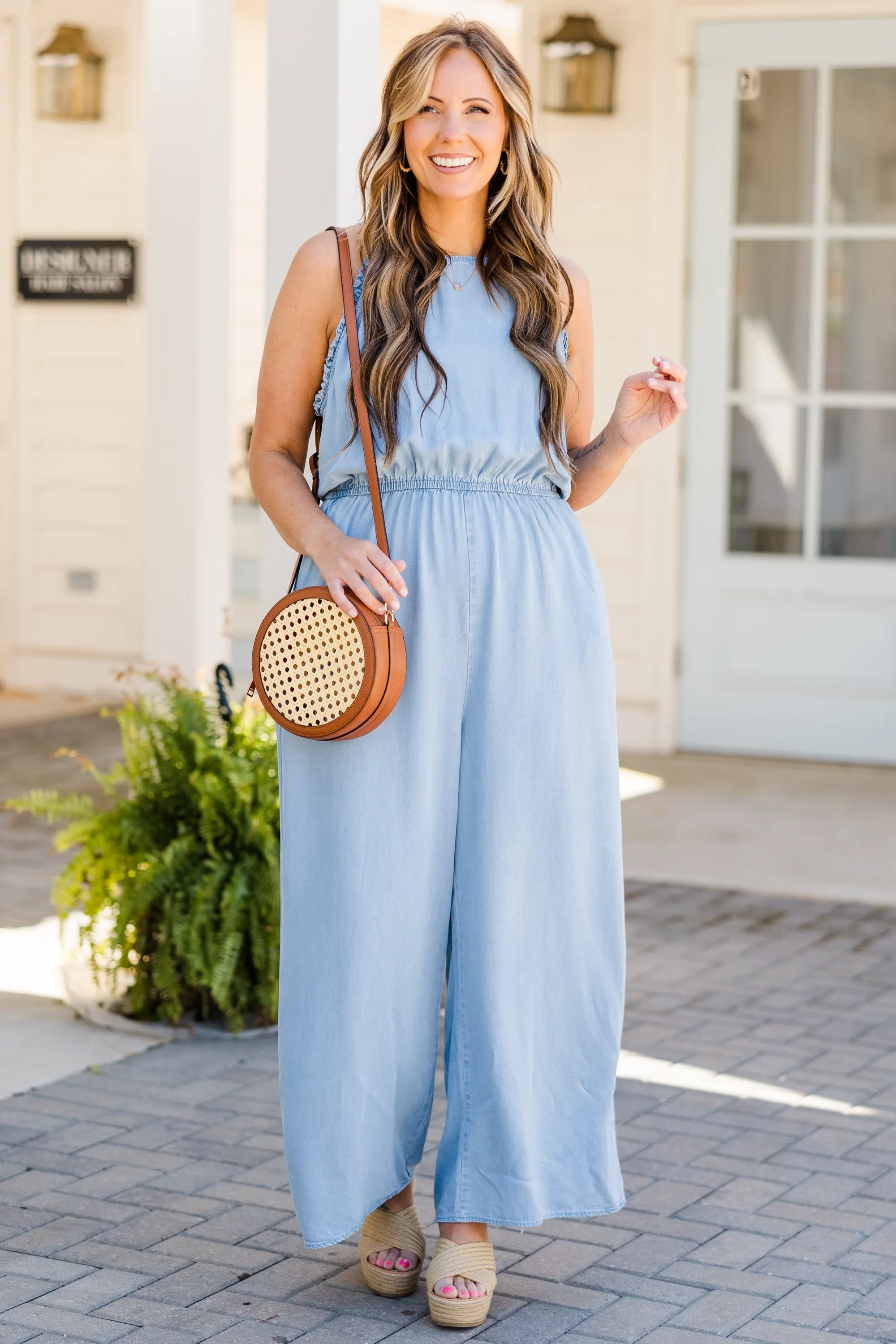 Light Wash Timeless Beauty Jumpsuit