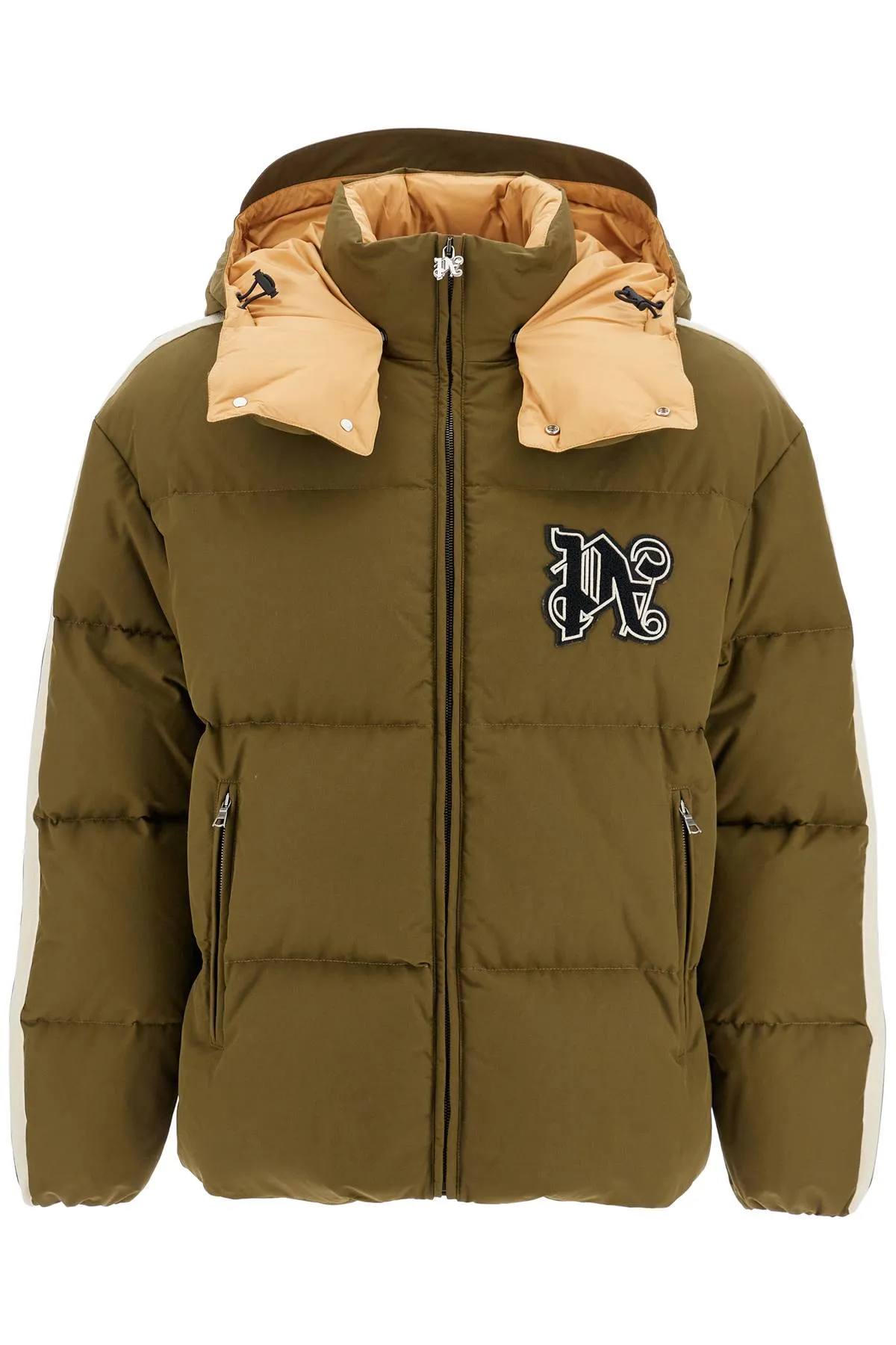 Down Jacket Featuring Logo Patch