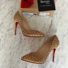 Christian Louboutin Follies Spikes 100 Shoes