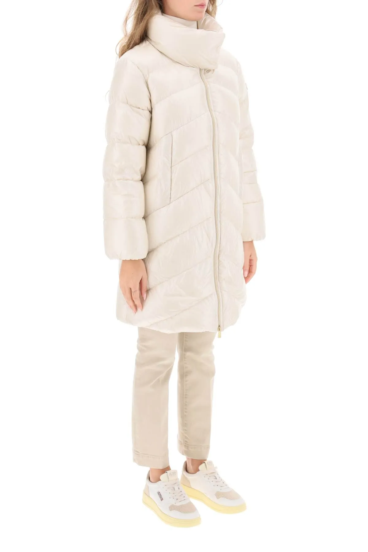 Tatras Edela Midi Down Jacket in Ivory