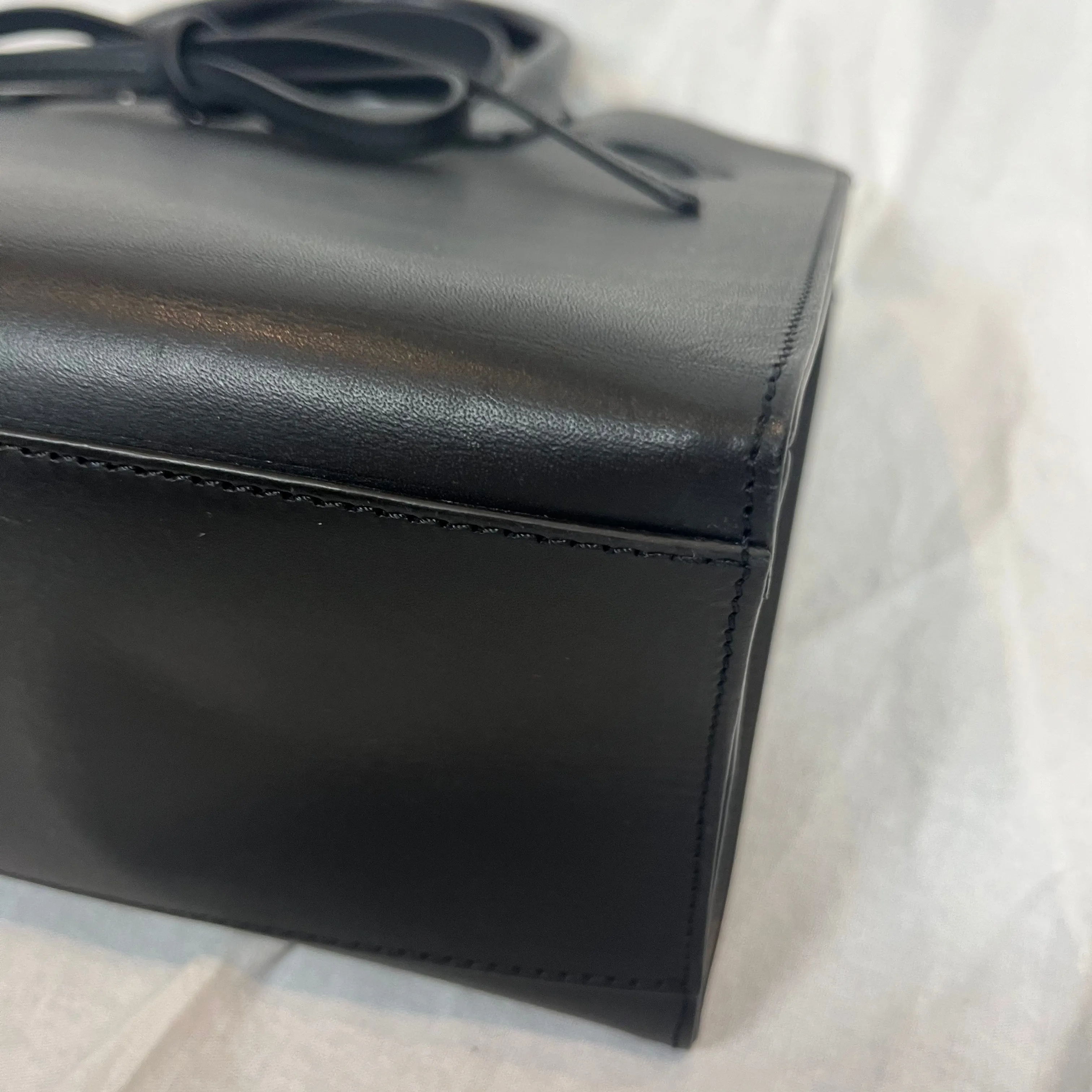 Brand New Sun Bag in Black Smooth Leather by Mansur Gavriel