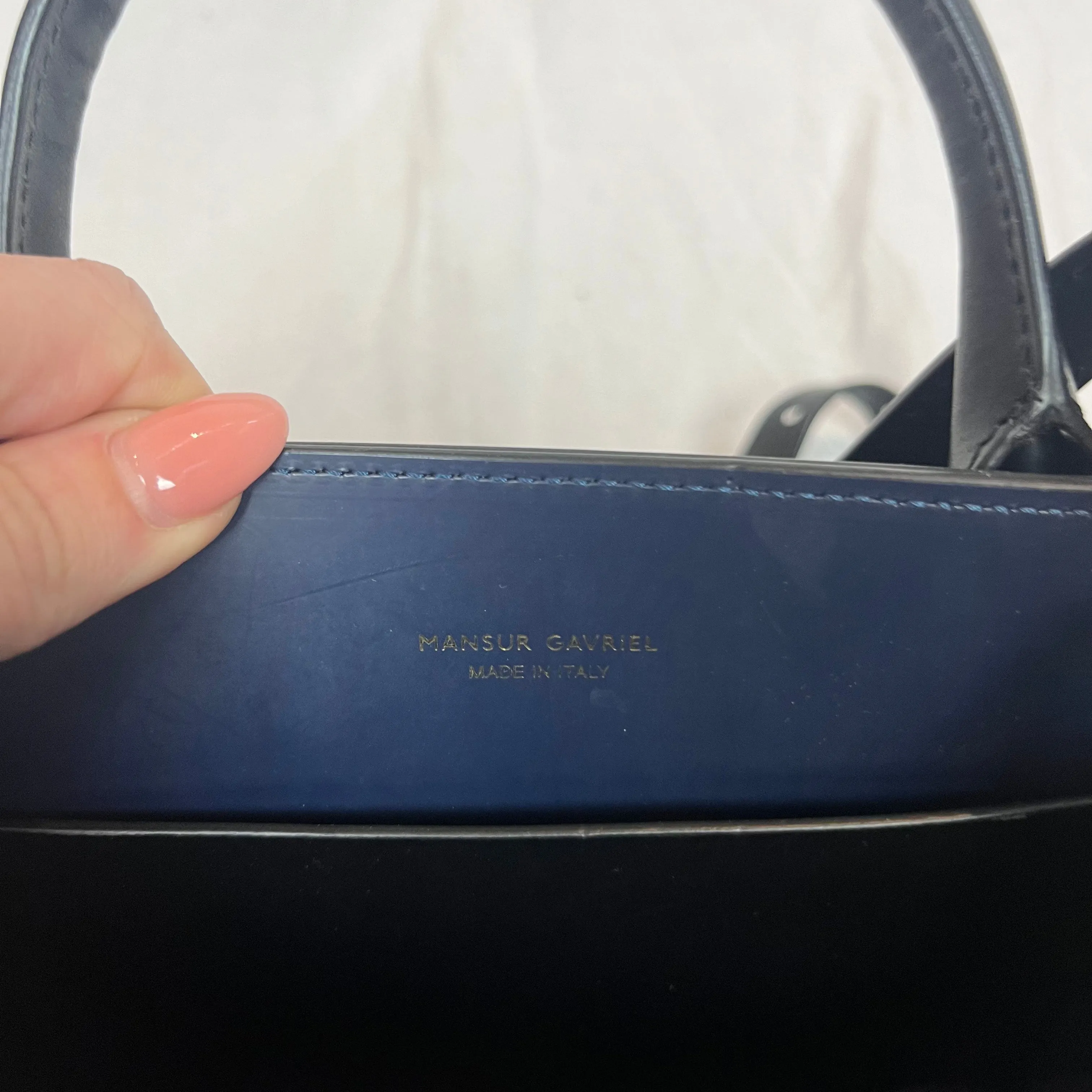 Brand New Sun Bag in Black Smooth Leather by Mansur Gavriel