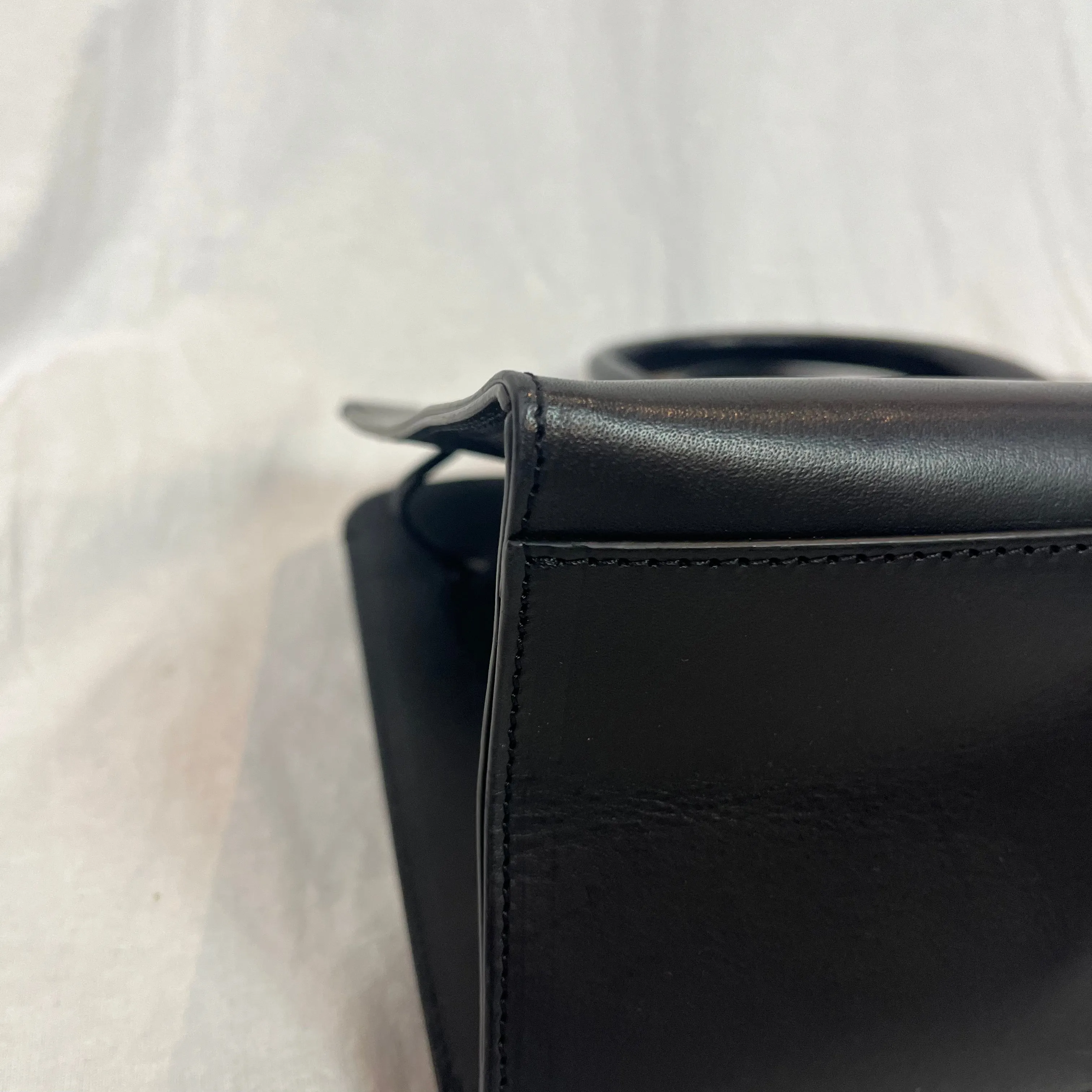 Brand New Sun Bag in Black Smooth Leather by Mansur Gavriel