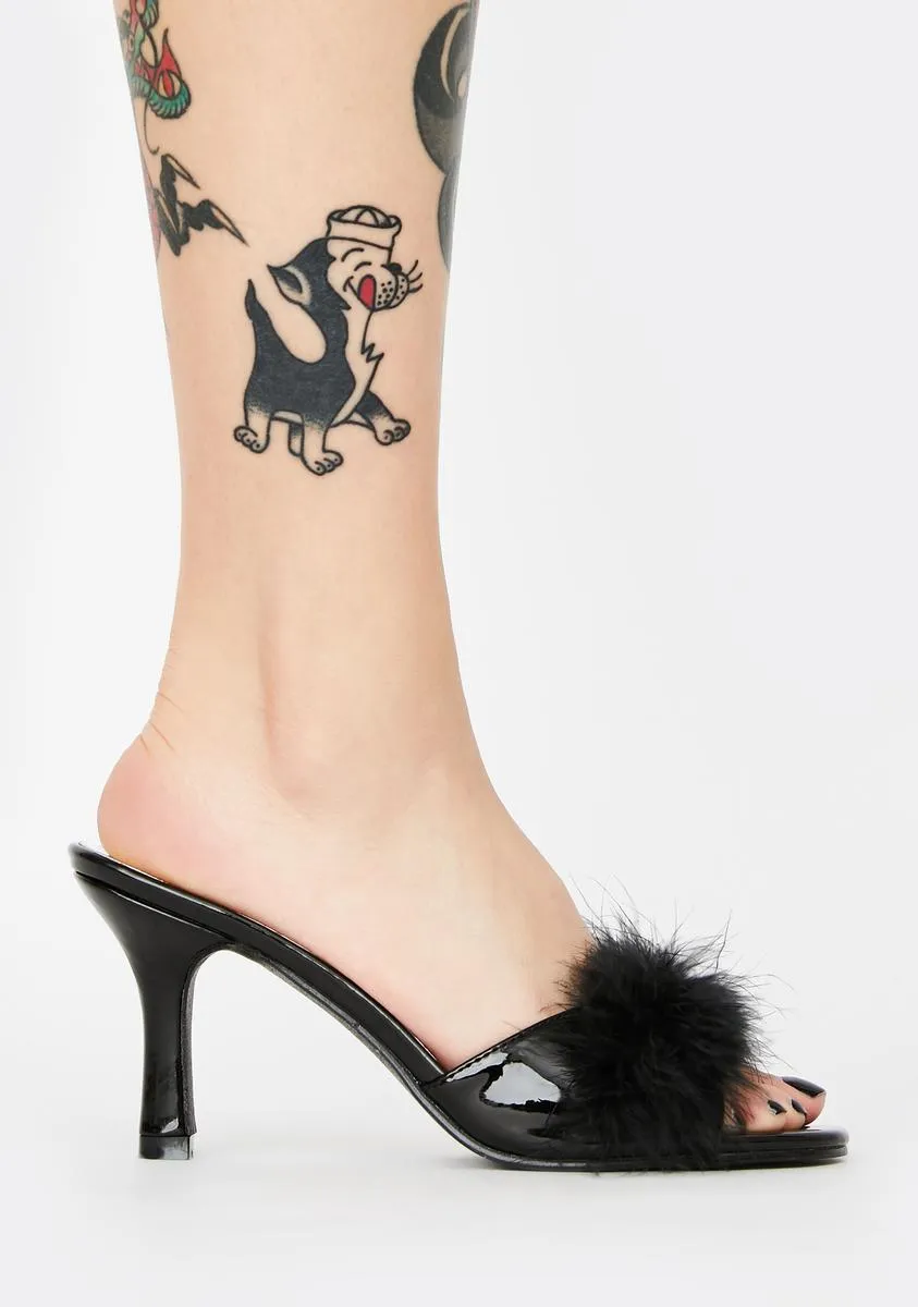 Marabou Kitten Heels Sasha