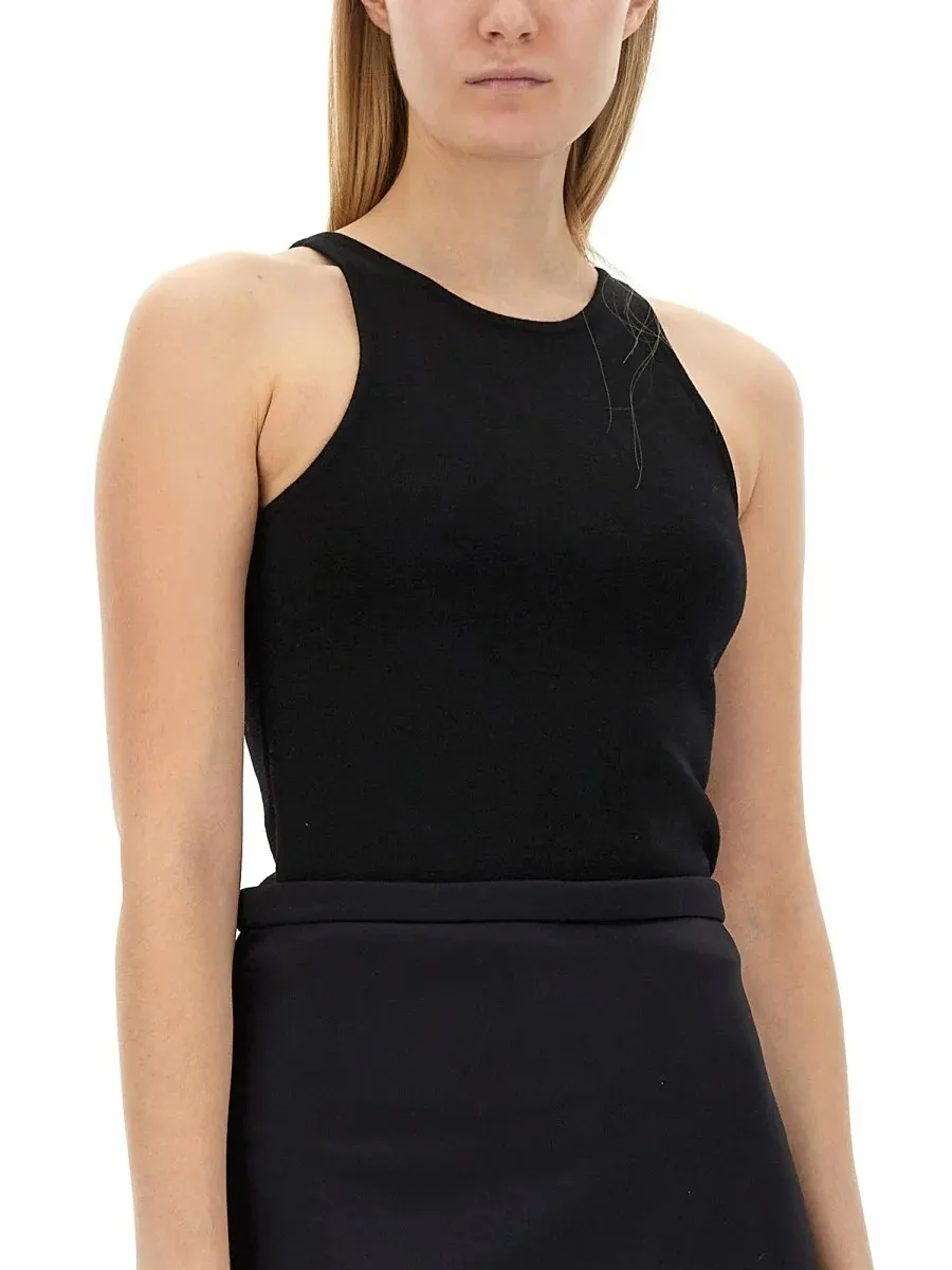 MaxMara Halter Neck Plain Tanks & Camisoles