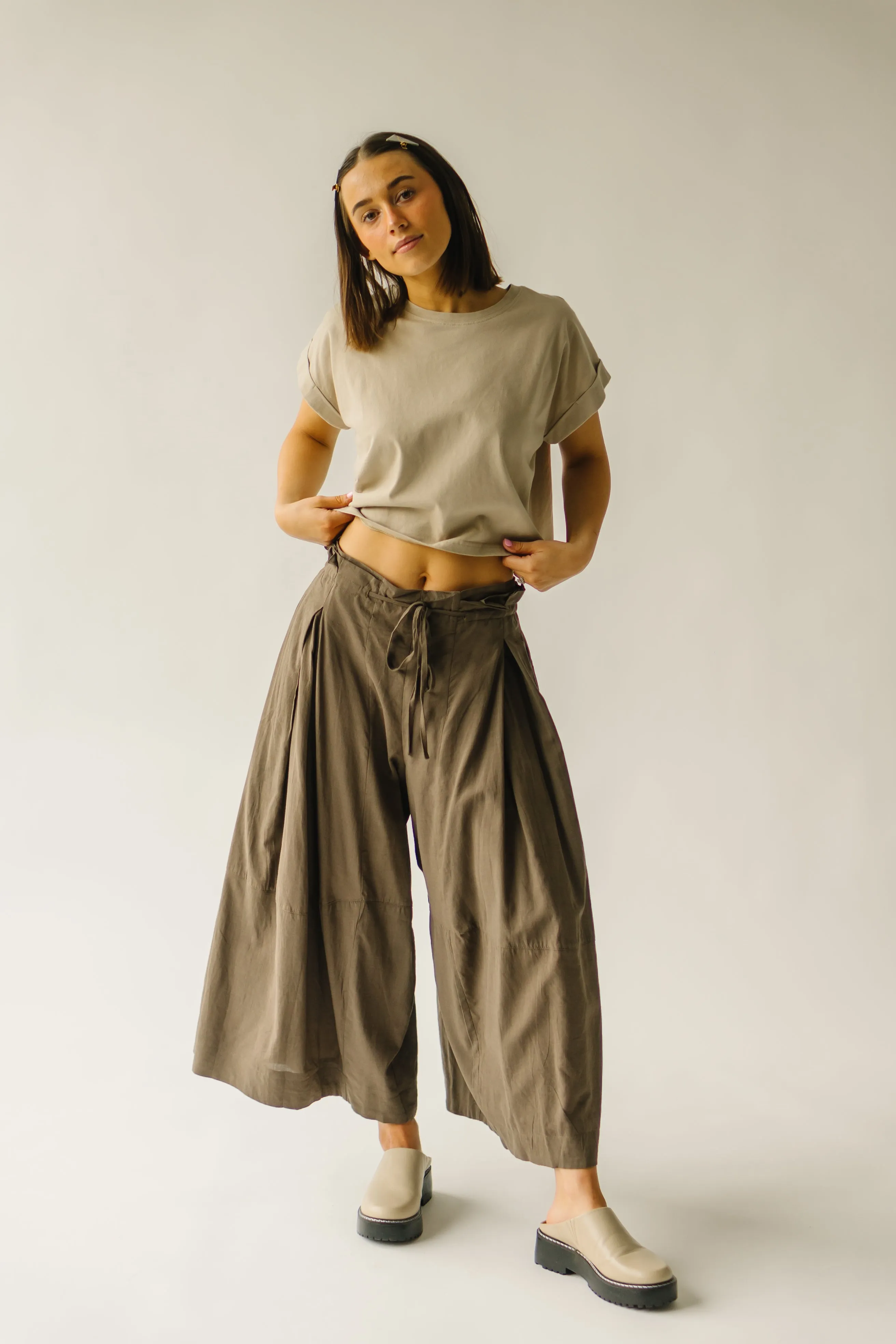 The Melhart Brown Wide Leg Pant