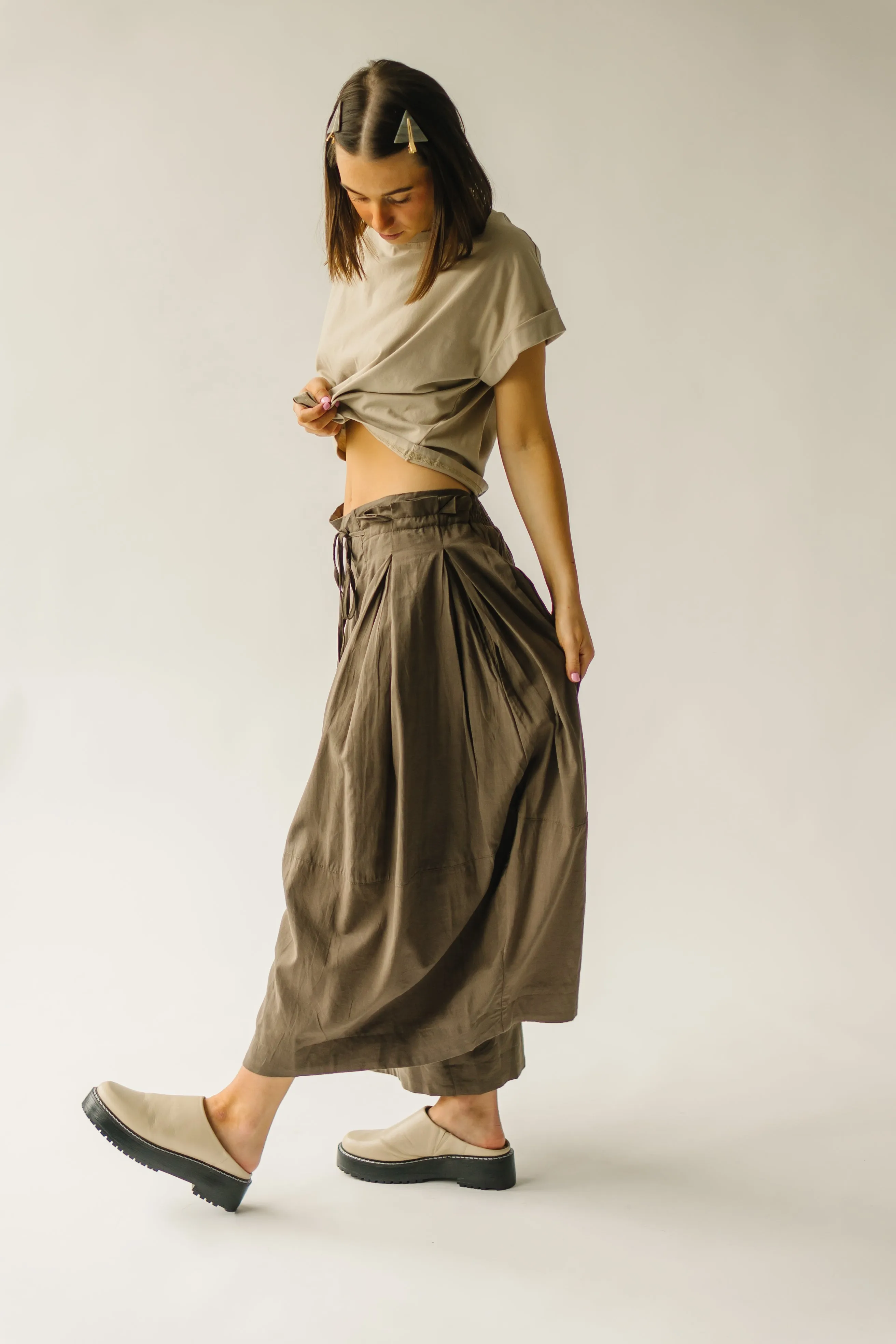 The Melhart Brown Wide Leg Pant