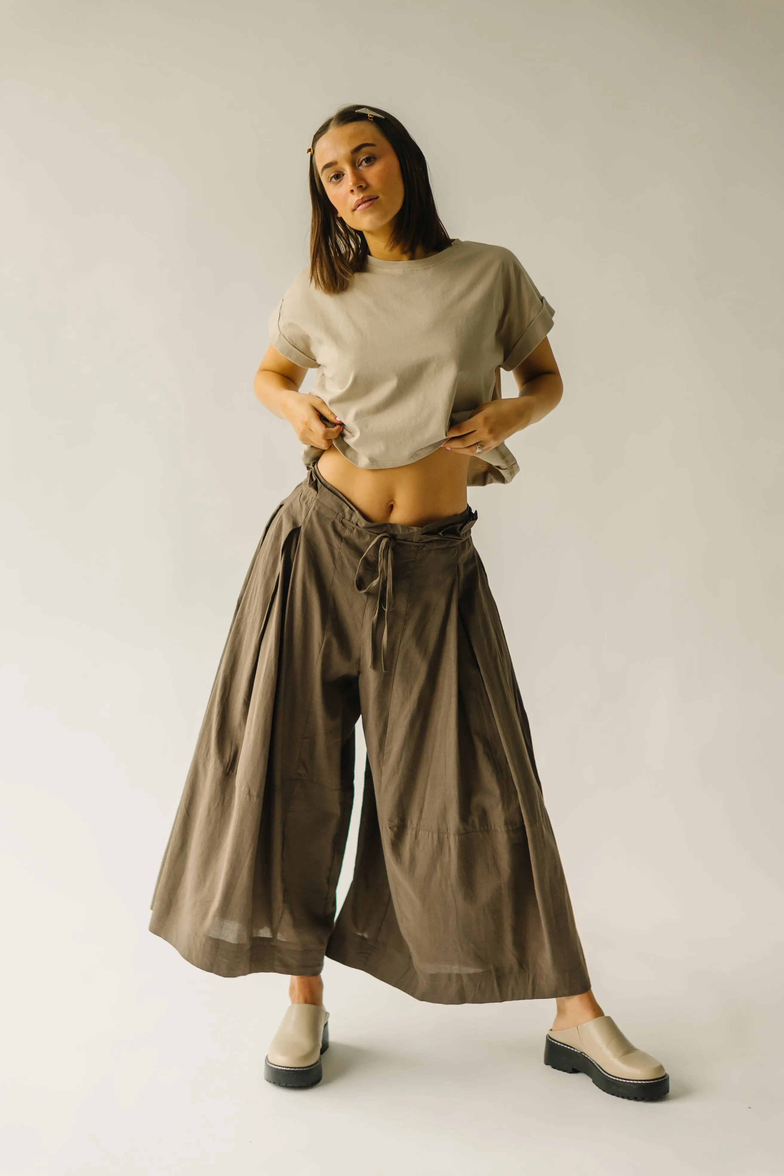 The Melhart Brown Wide Leg Pant