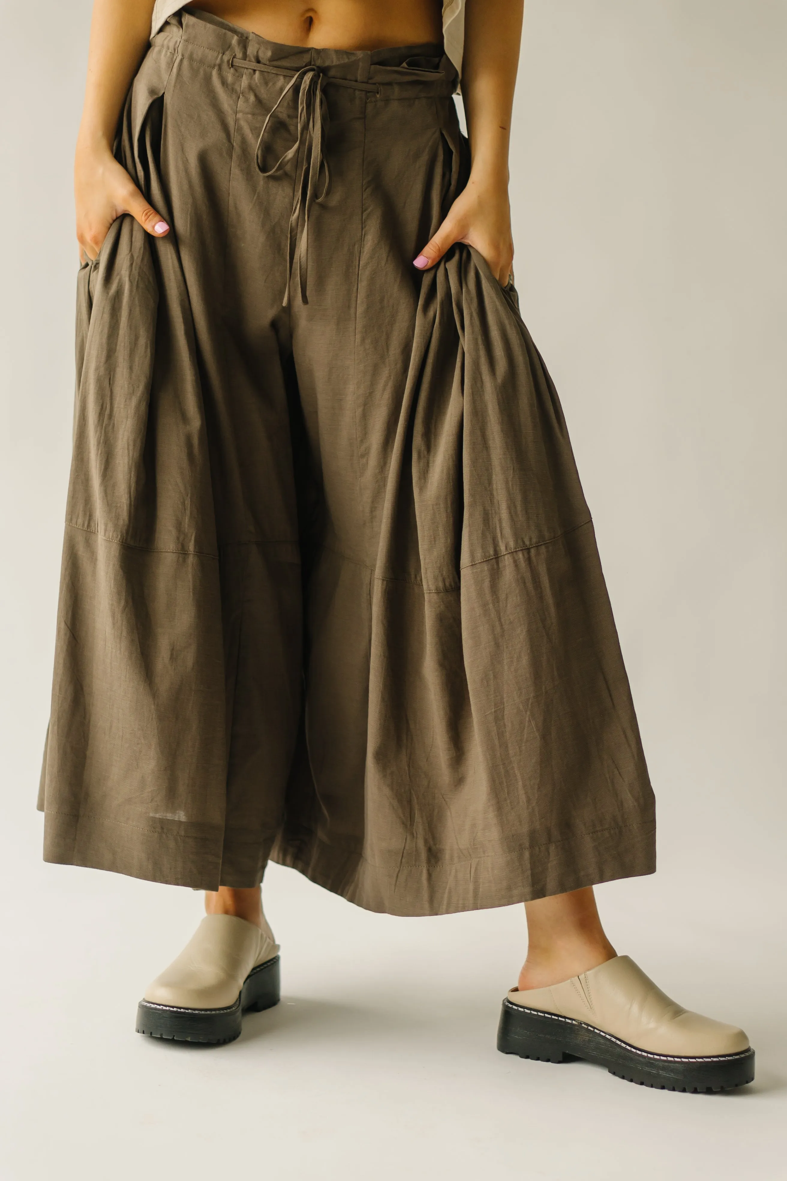 The Melhart Brown Wide Leg Pant