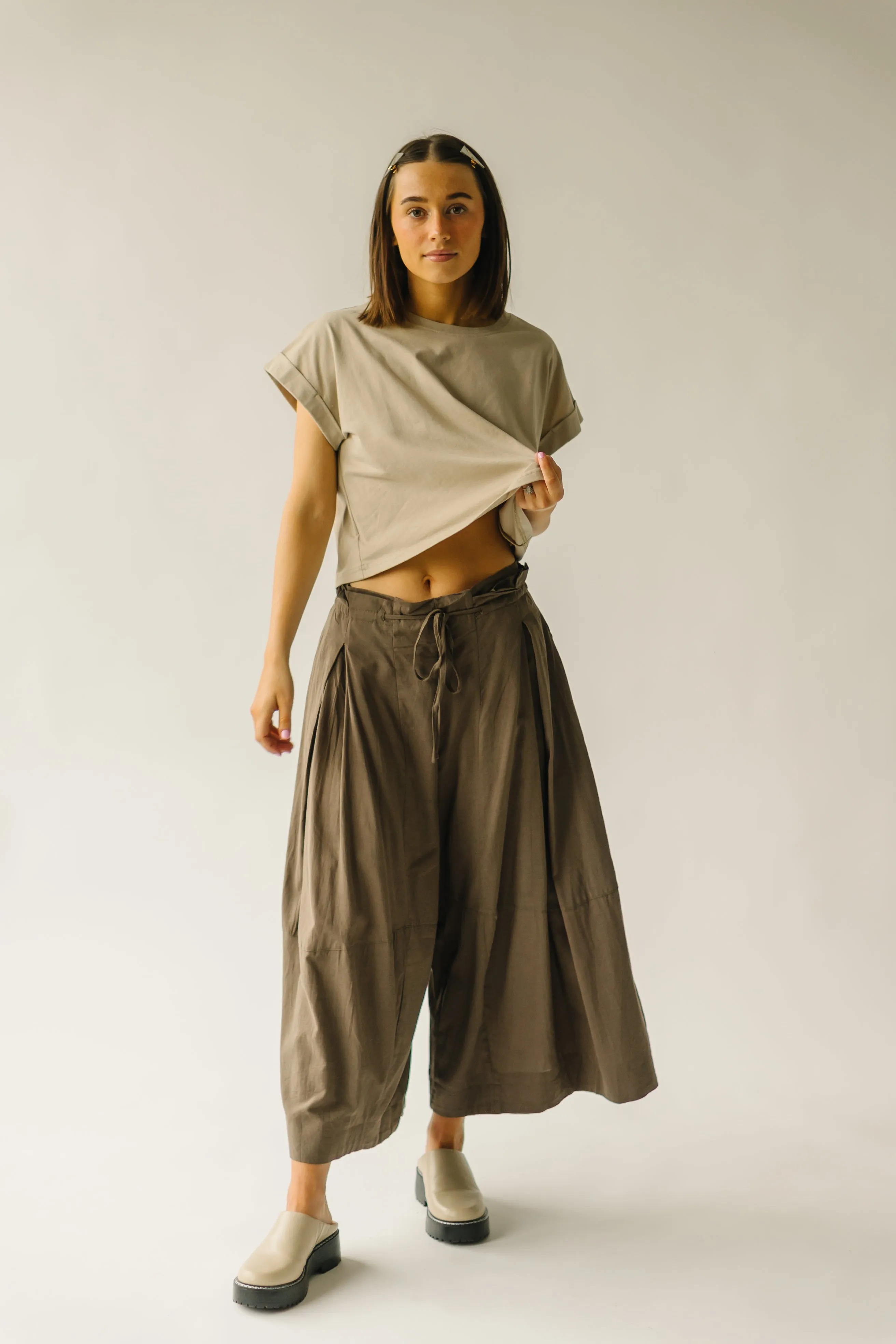 The Melhart Brown Wide Leg Pant