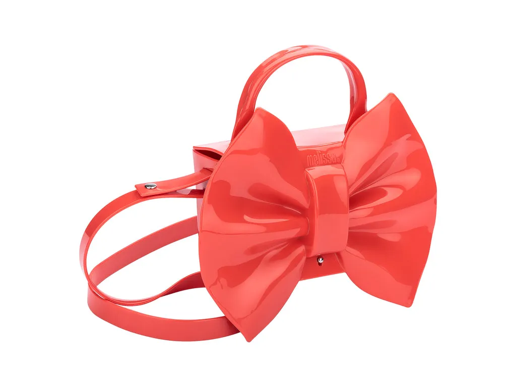 Red Women's Handbags with Trendy Bow Design