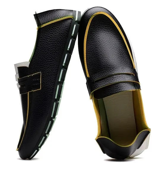 Mens Casual Black Loafers