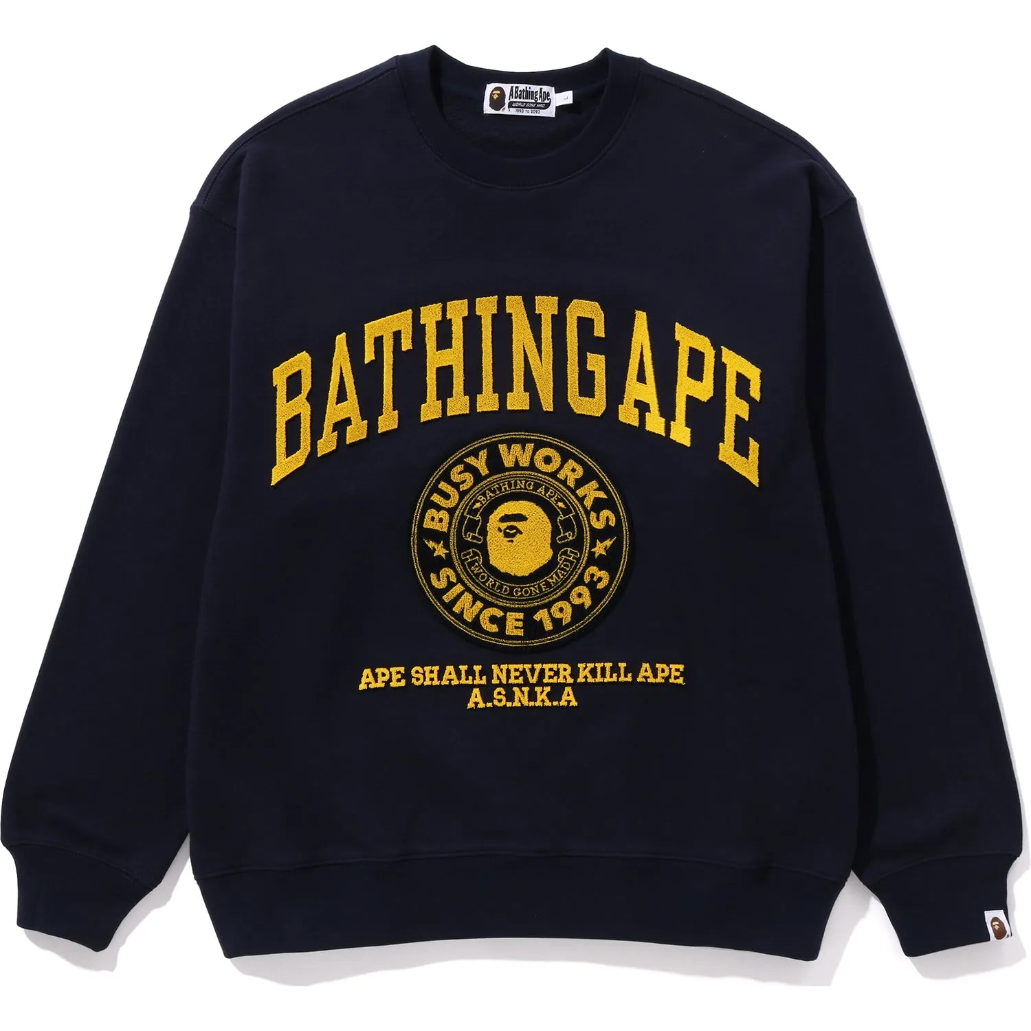 Mens College Graphic Crewneck Sweatshirt