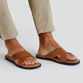 Men's Cross Strap Sandals