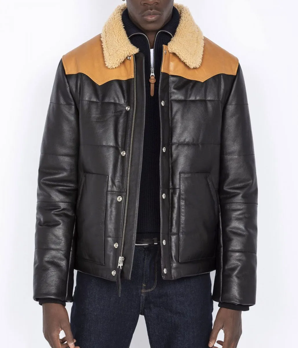 Men's Rancher Puffer Leather Fur