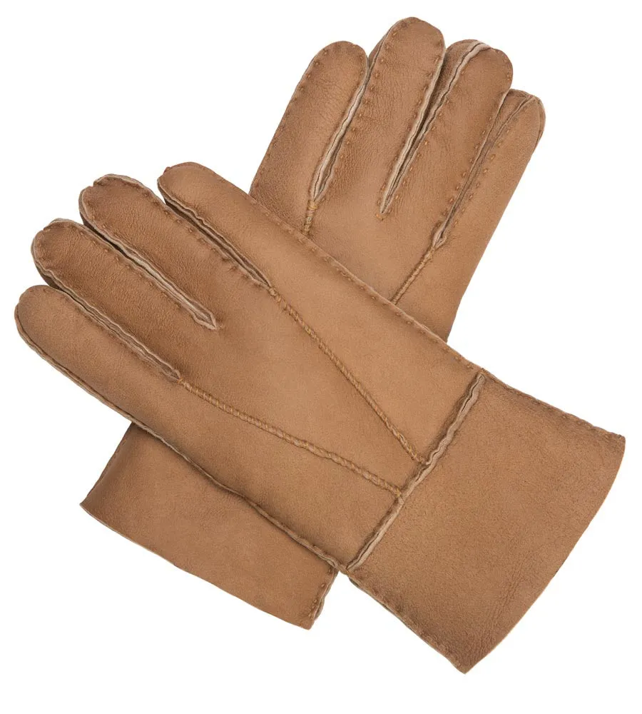 Medium Brown Sheepskin Gloves