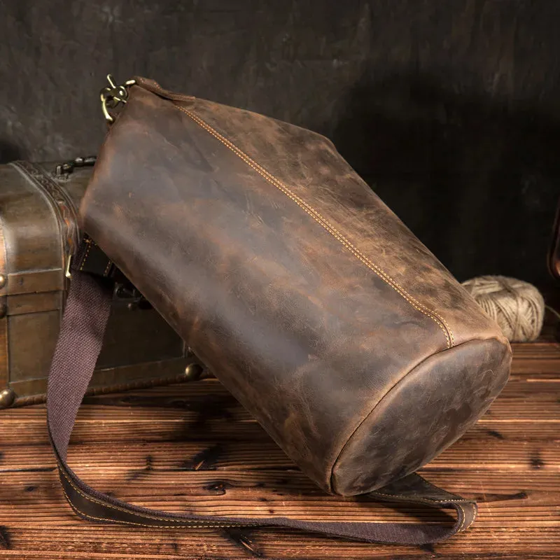 Men's Vintage Leather Chest Bag