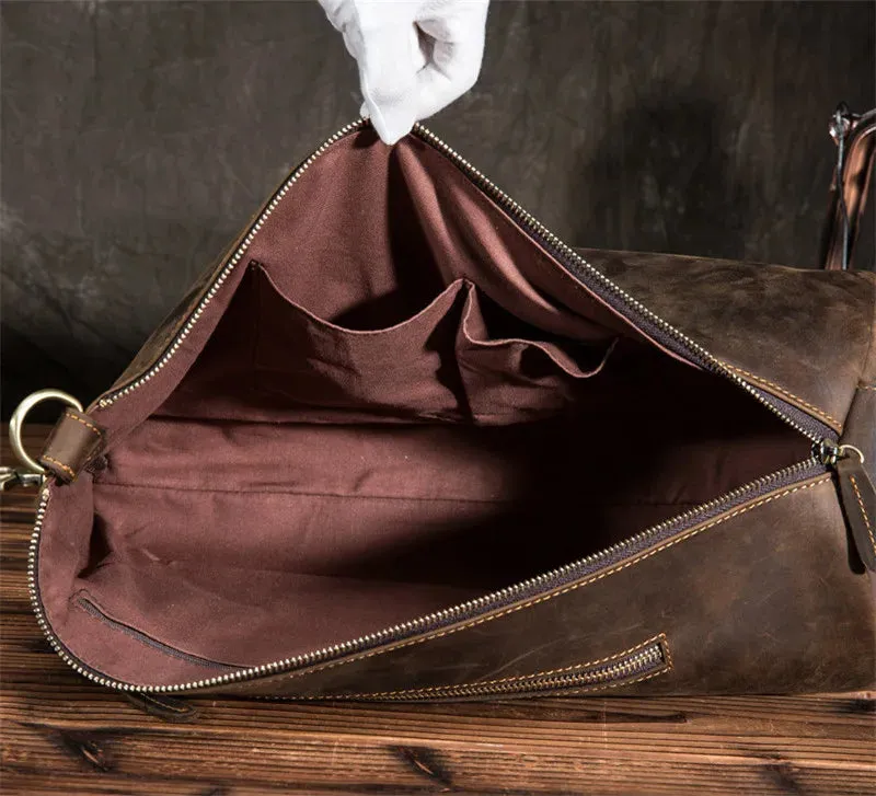 Men's Vintage Leather Chest Bag