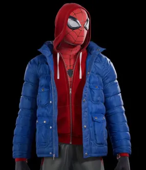 Spider-Man PS4 Miles Morales Puffer Hooded Jacket