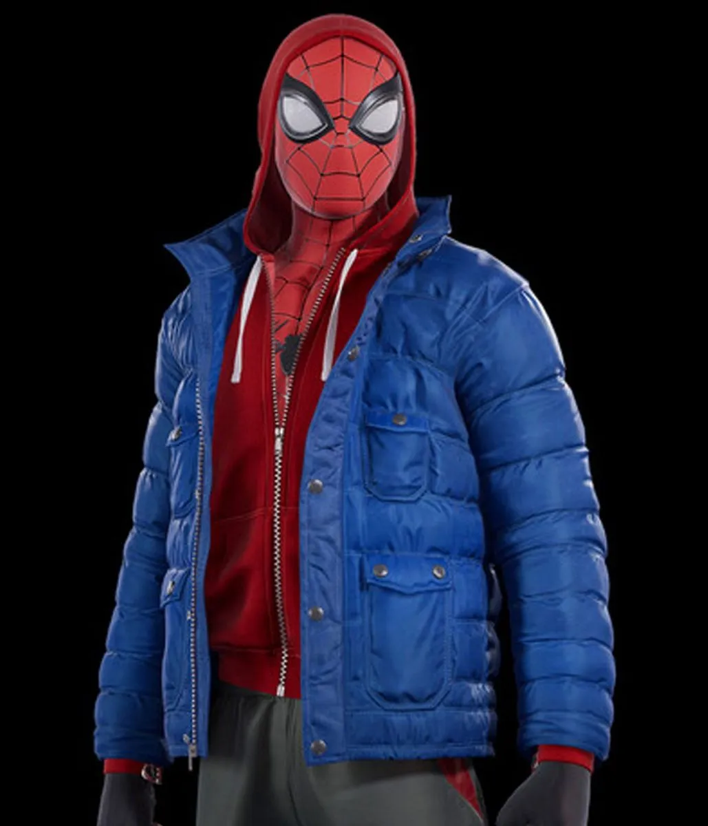 Spider-Man PS4 Miles Morales Puffer Hooded Jacket