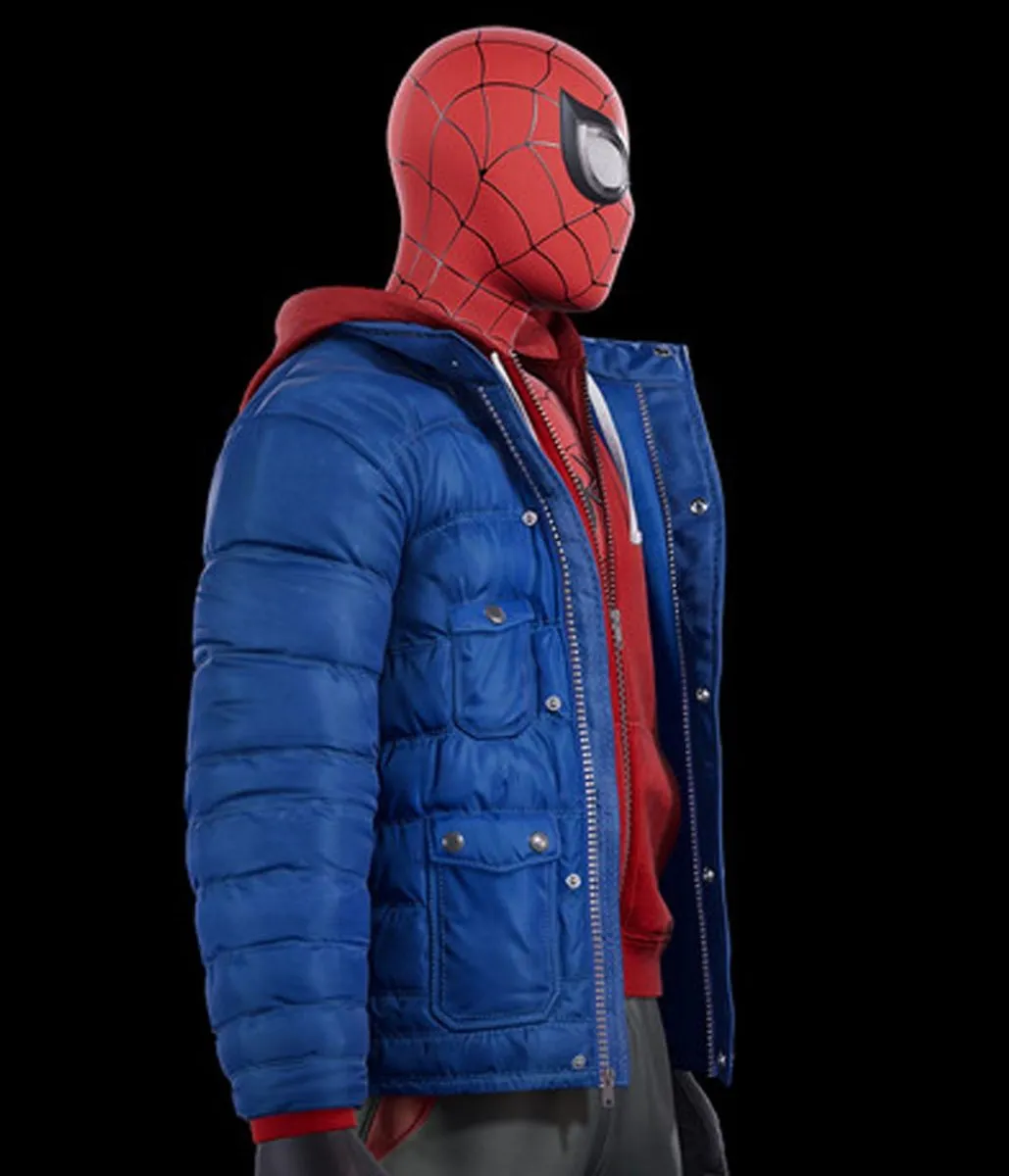 Spider-Man PS4 Miles Morales Puffer Hooded Jacket