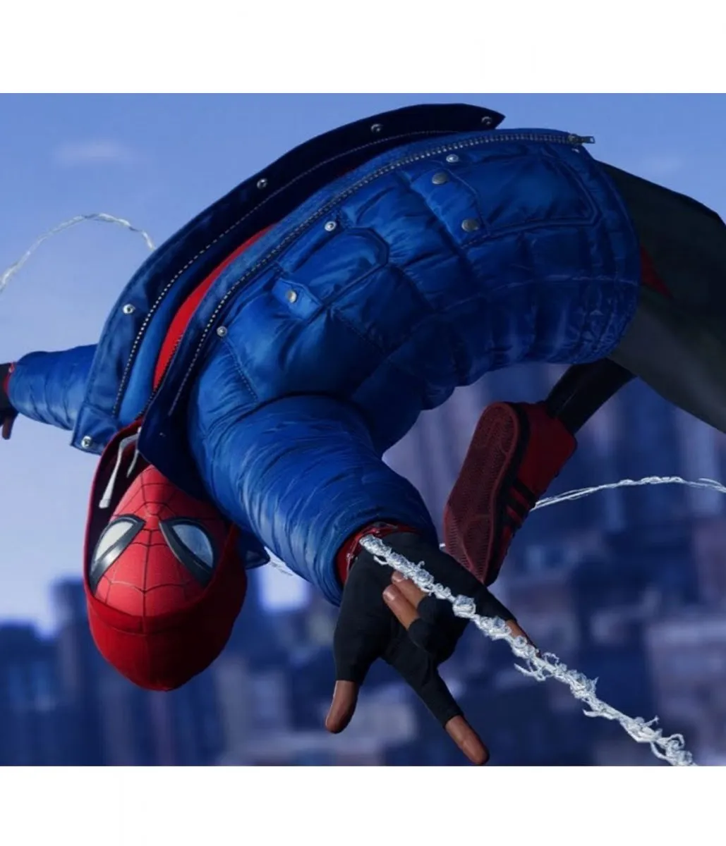 Spider-Man PS4 Miles Morales Puffer Hooded Jacket