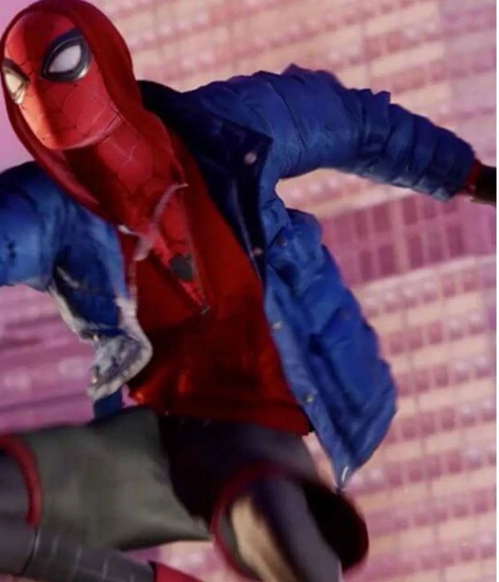 Spider-Man PS4 Miles Morales Puffer Hooded Jacket