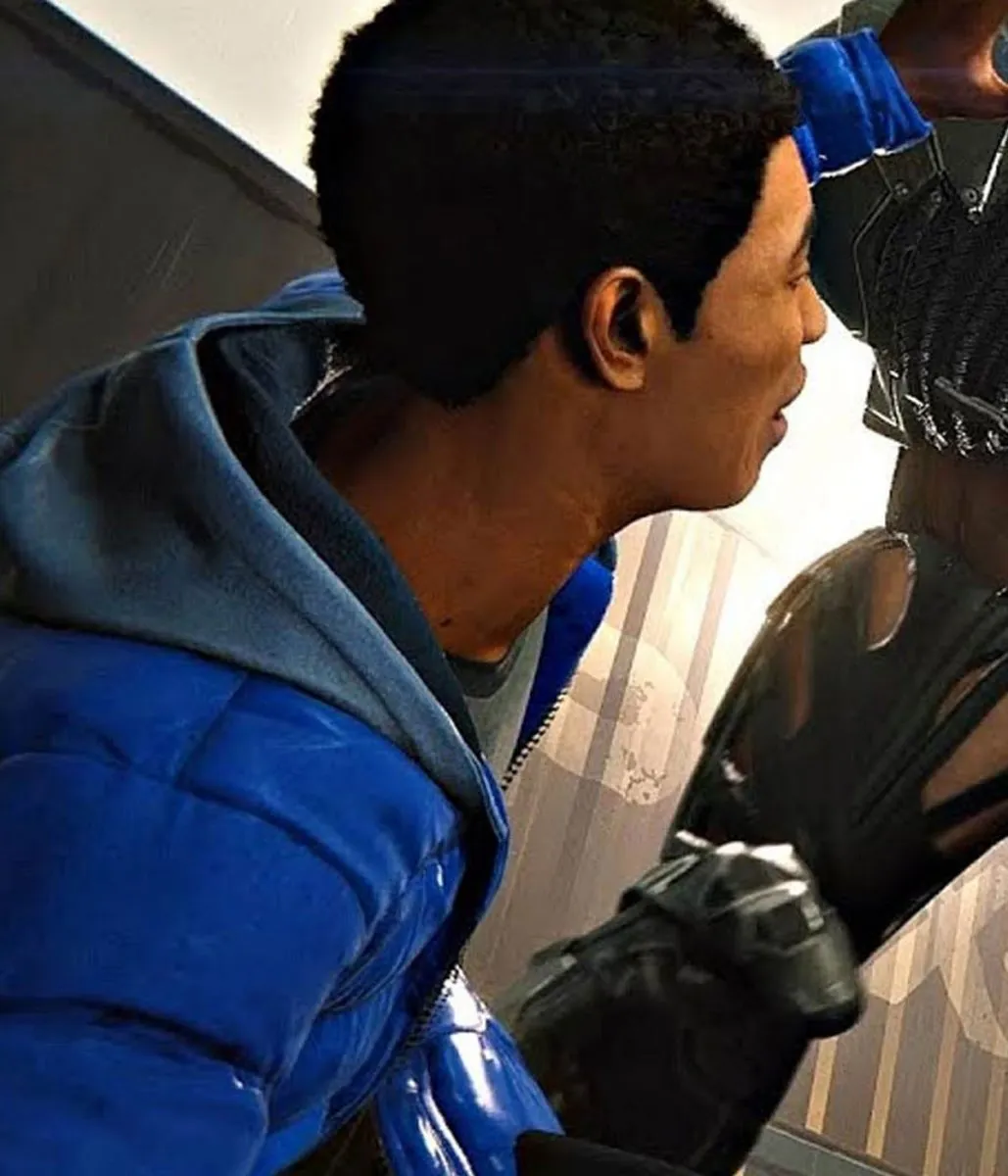 Spider-Man PS4 Miles Morales Puffer Hooded Jacket