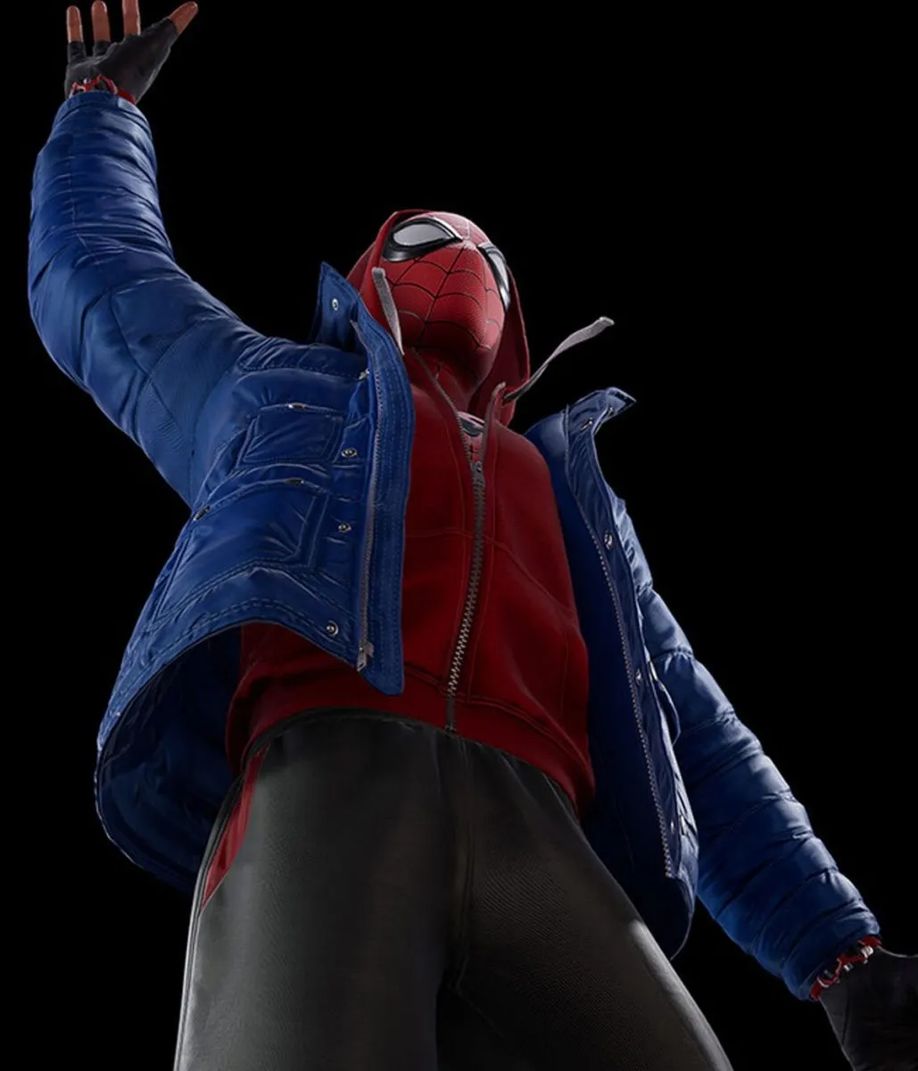 Spider-Man PS4 Miles Morales Puffer Hooded Jacket