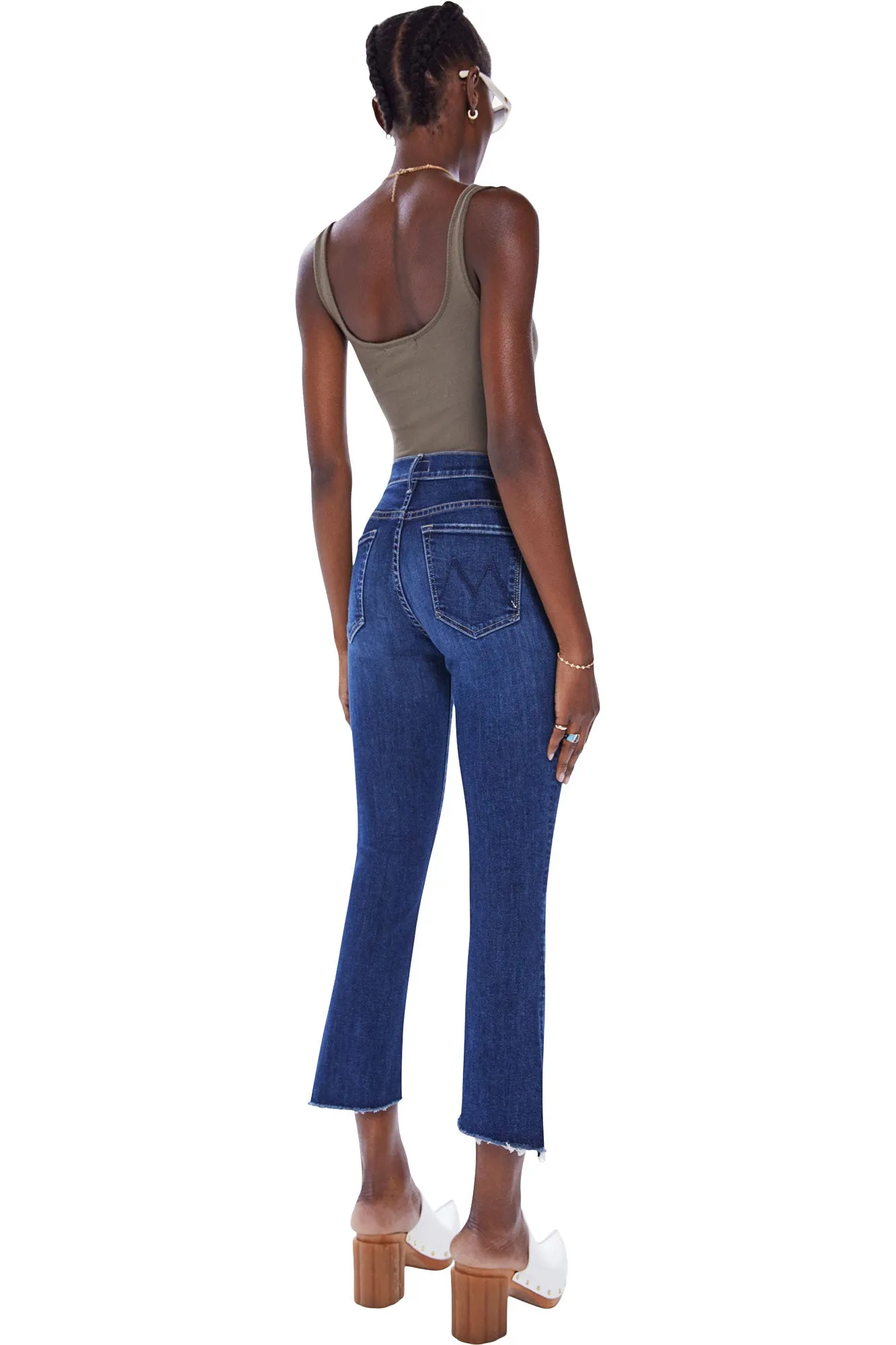 Teaming Up Insider Crop Step Fray Denim by MOTHER