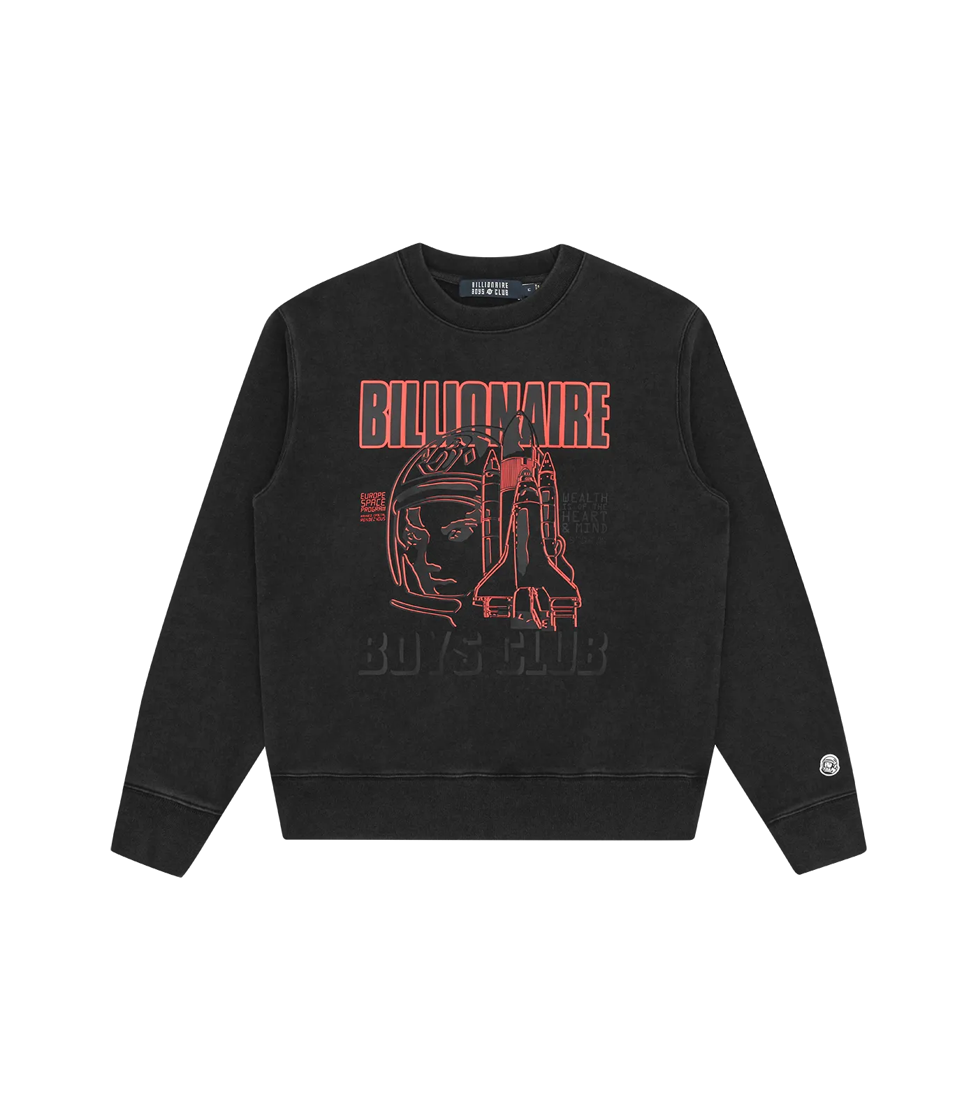 Space Program Crewneck in Black