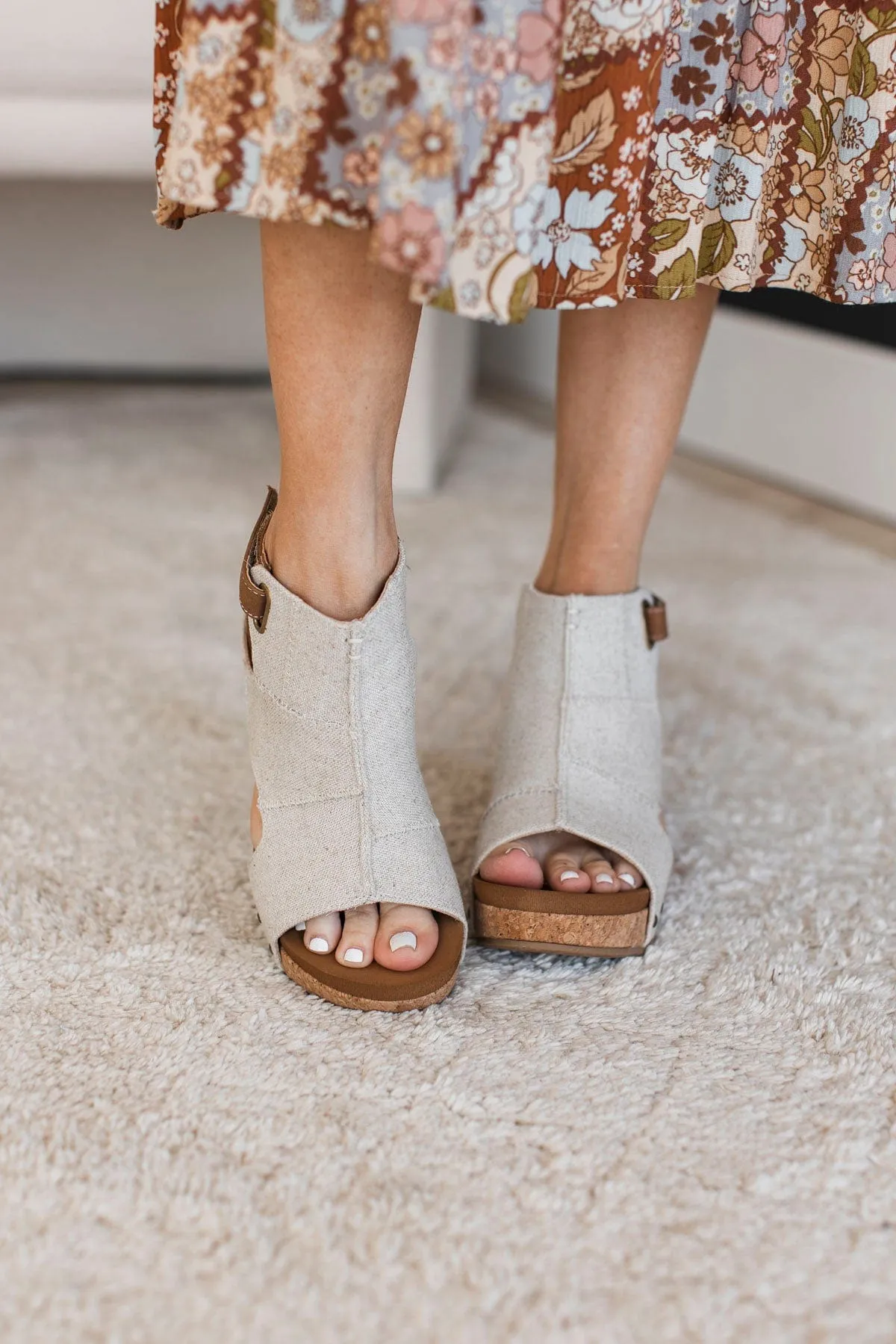 Natural Very G LaLa Wedge Sandals