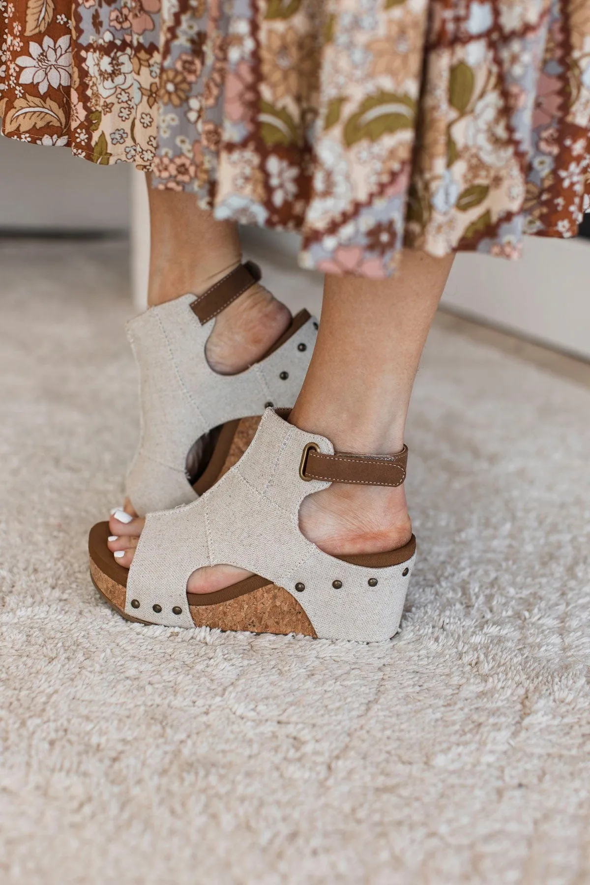 Natural Very G LaLa Wedge Sandals