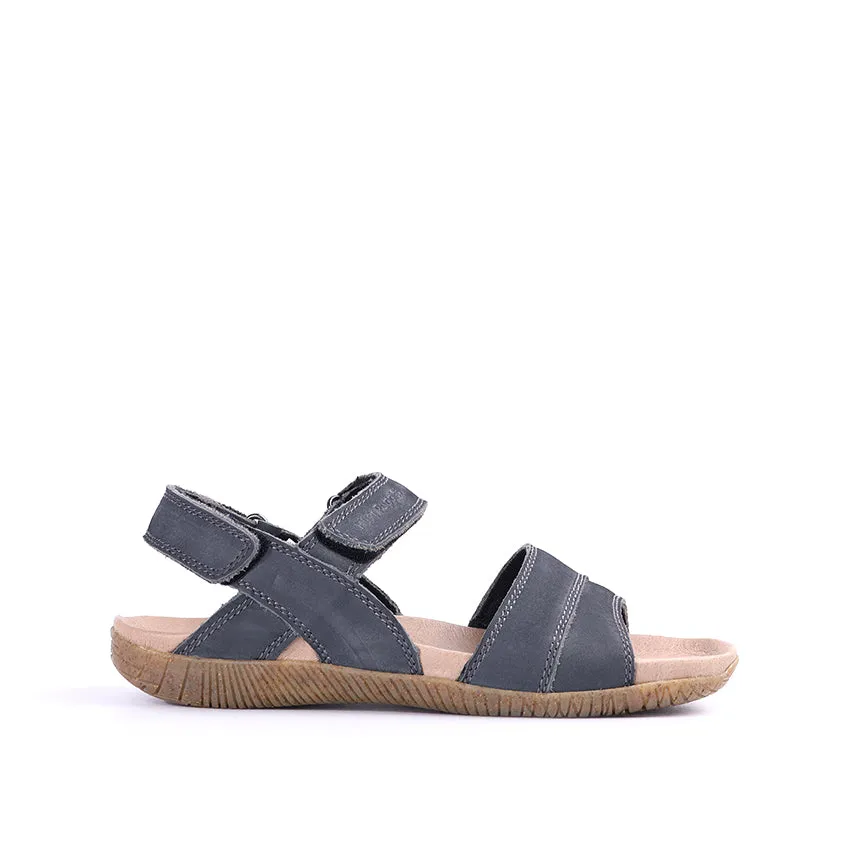 Gaius Backstrap Men's Sandals Navy Nubuck