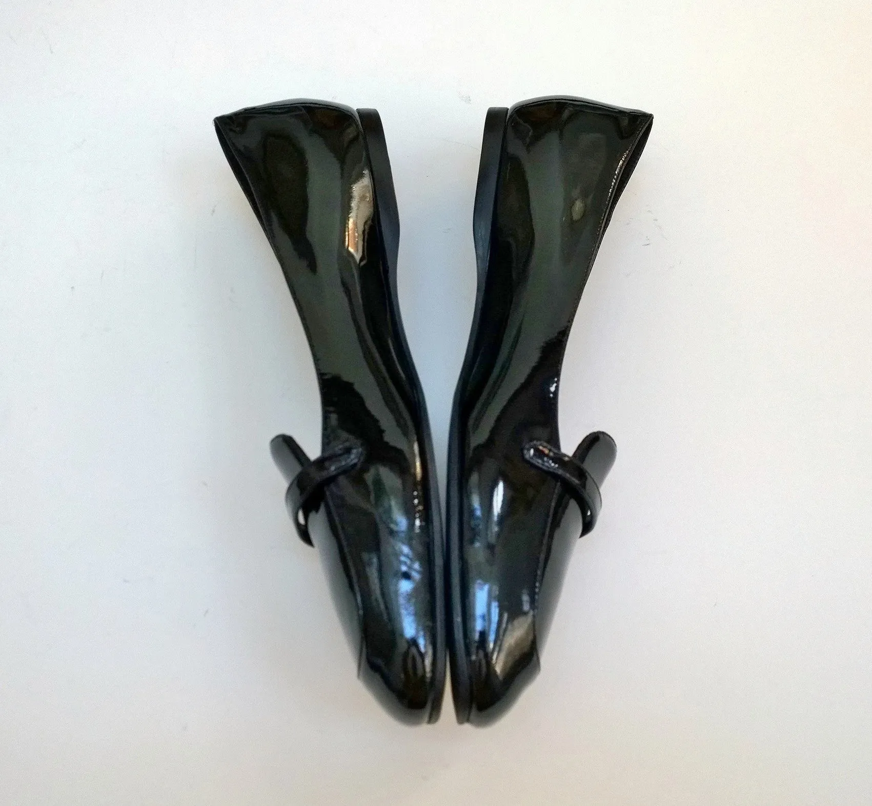 New Miu Miu Black Patent Loafers