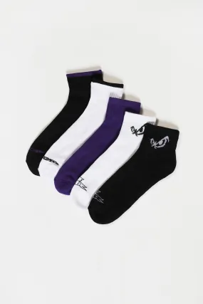 Youth Athletic Ankle Socks 5-Pack