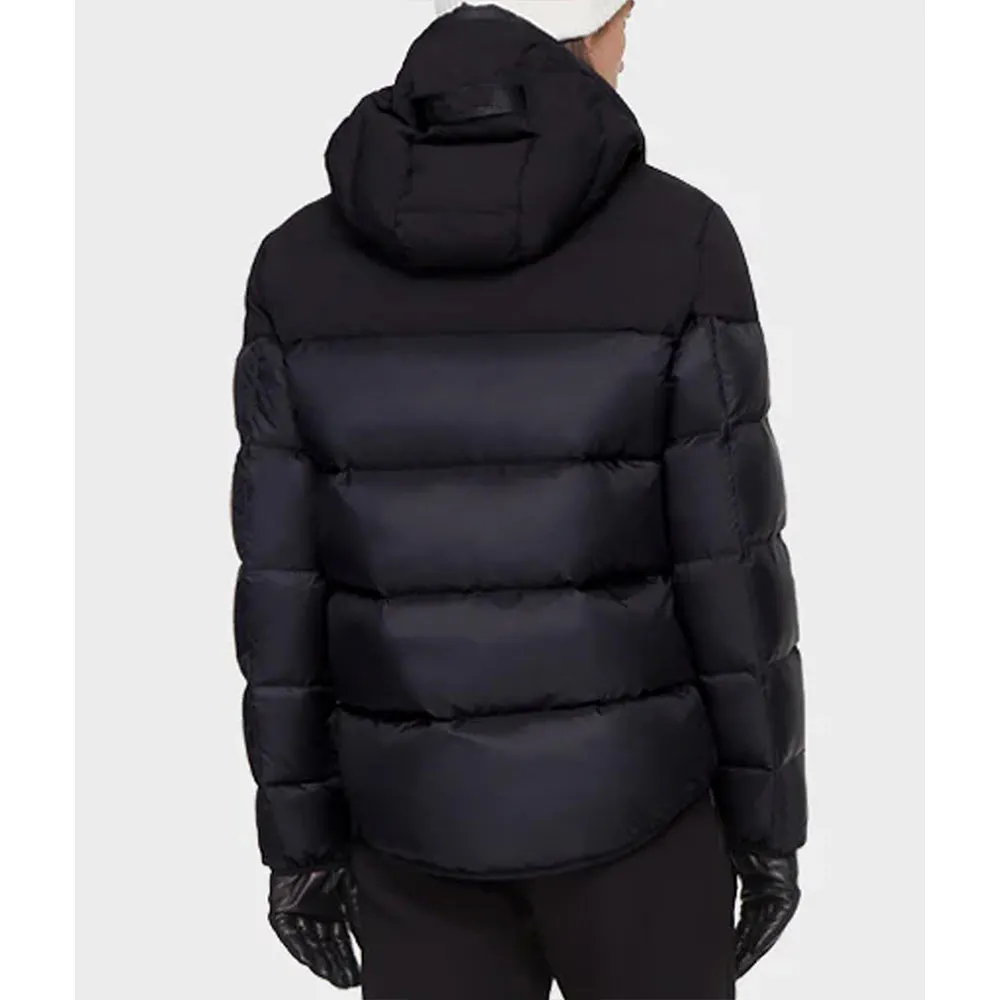 Noah Centineo Black Down Hooded Jacket