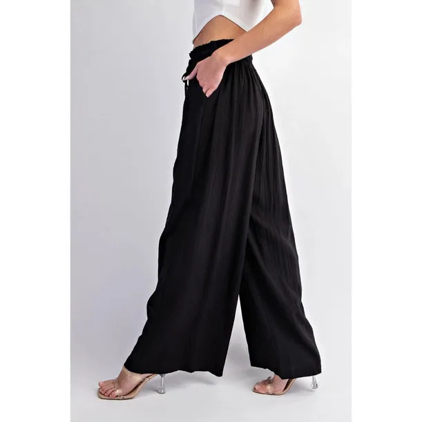 High Waisted Textured Pant Nola