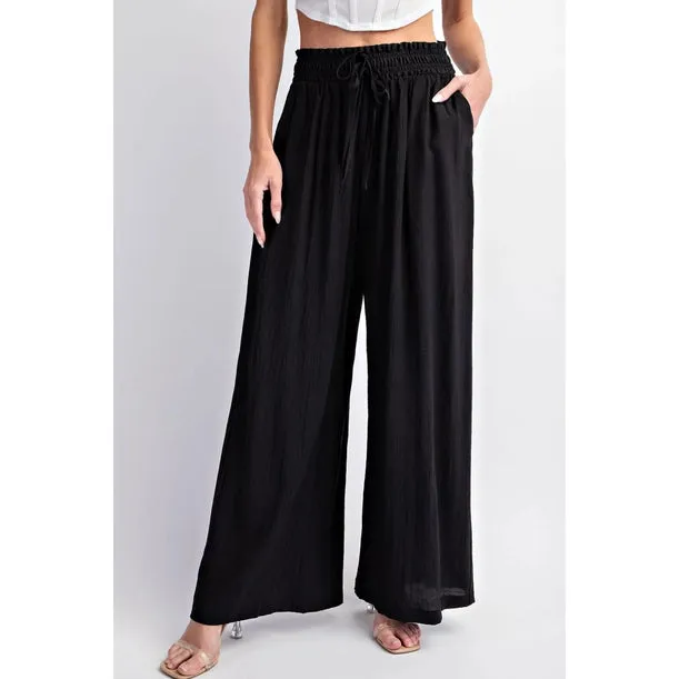 High Waisted Textured Pant Nola