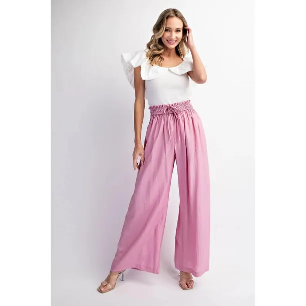 High Waisted Textured Pant Nola