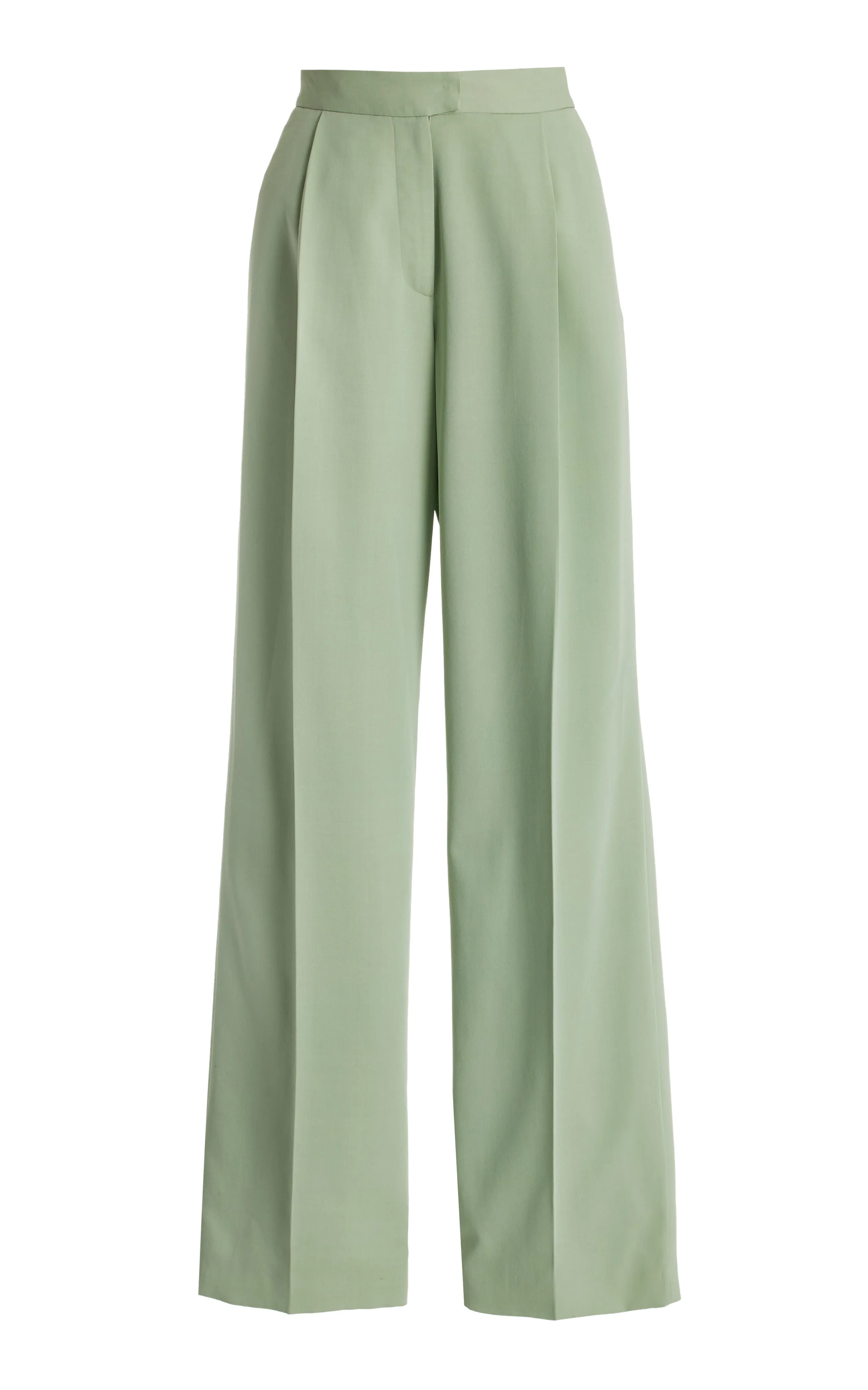 Oscar de la Renta High-Rise Silk Wide-Leg Pants