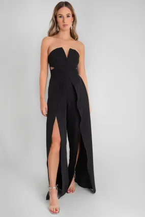 Strapless Wide Leg Pant